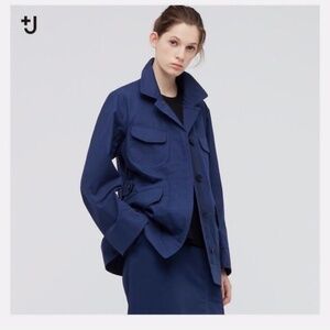 +J Jil Sander x Uniqlo Linen Cotton Safari Jacket